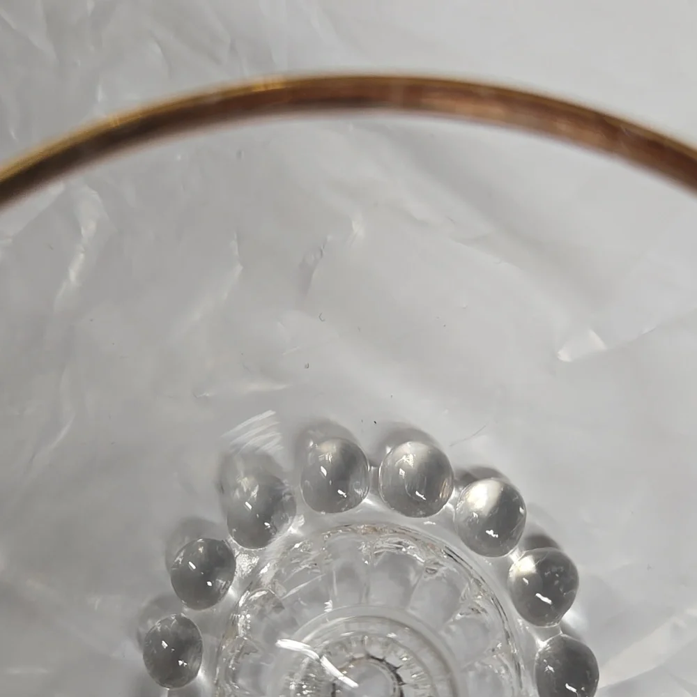 5 Vintage Barware Anchor Hocking BOOPIE Candlewick Style Wine/dessert Glasses